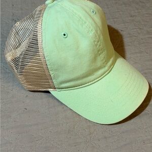 CC Boutique Mint Green and Tan Mesh Cap
